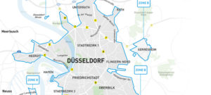 Car2Go Geschäftsgebiet Düsseldorf wird immer kleiner