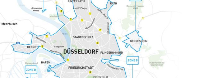 Car2Go Geschäftsgebiet Düsseldorf wird immer kleiner