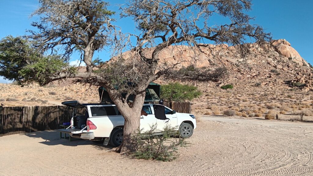 Campingplatz Klein-Aus-Vista, von hier startet meine Tagestour nach Lüderitz und Kolmannskuppe. Foto: Autor